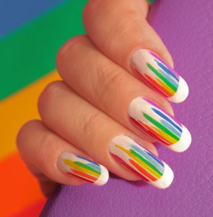 multi-colored nails